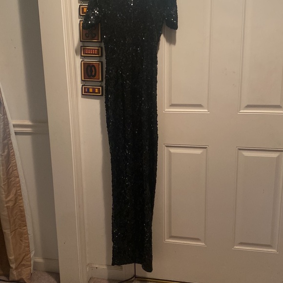 Vintage PEAK EVENINGs GOWN SIZE 8 black $75 - Picture 6 of 8